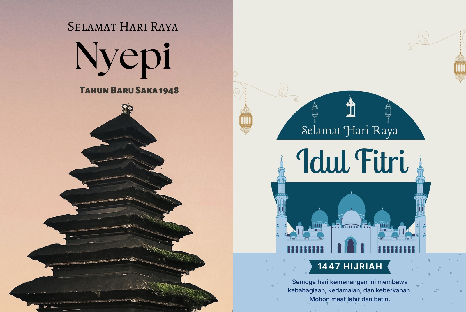Nyepi dan Idul Fitri